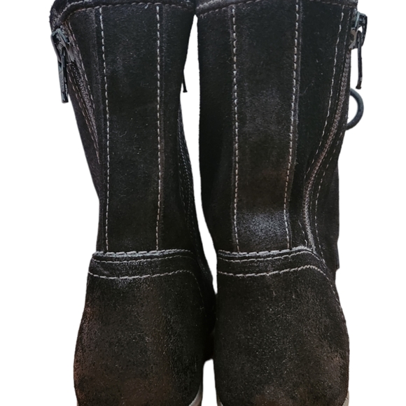 Black Combat & Moto Boots - Picture 5 of 9